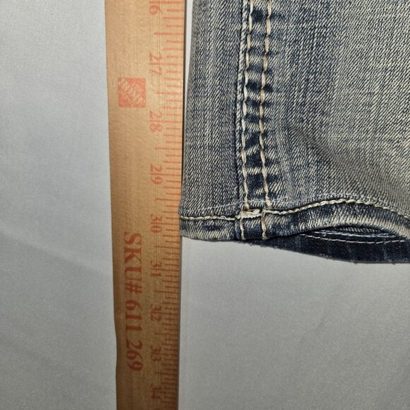 Rock Revival Women’s Jeans Boris Mid Rise Straight Size 31 (Actual 31x30) - Picture 12 of 12
